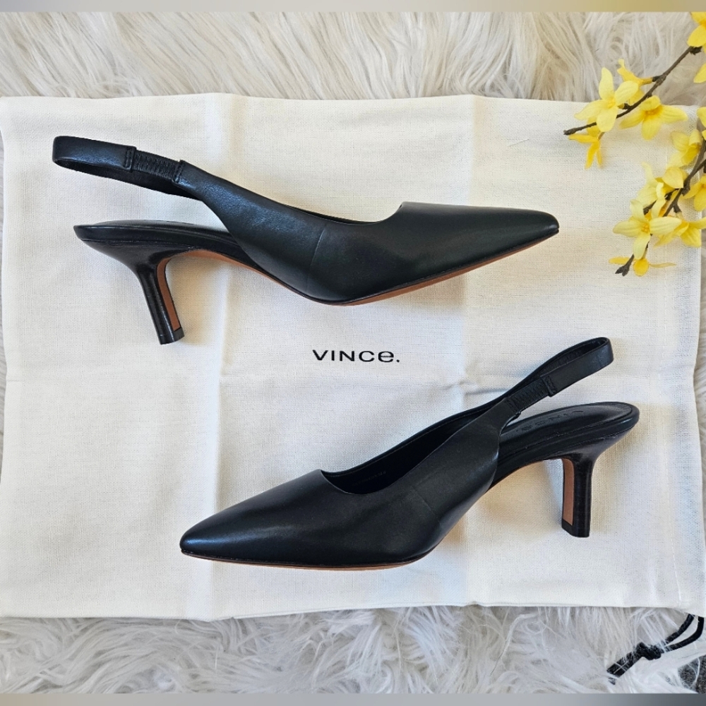 NIB Vince 'Patrice' Leather Slingback Heel - Picture 8 of 17